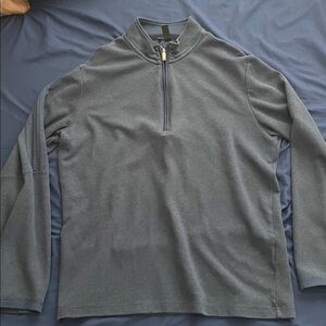 Adidas Blue Quarter-Zip Pullover